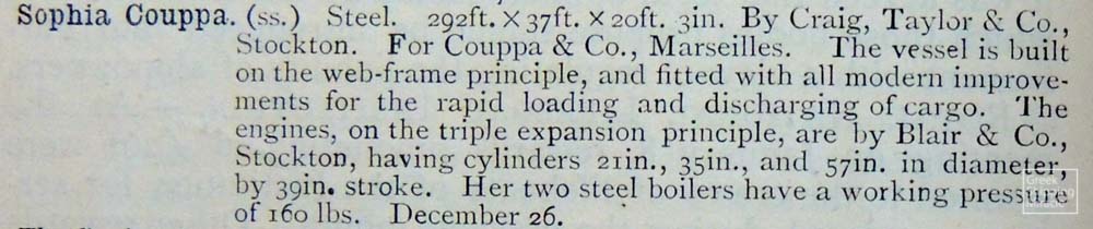 23_newspaper_SOPHIA_COUPPA_ Ship_ World_Feb_1891